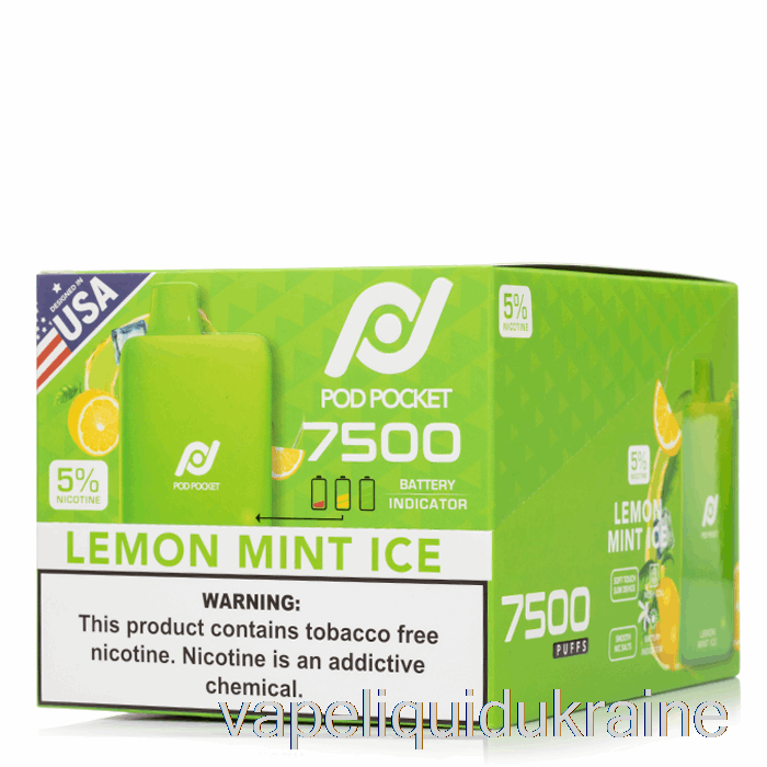 Vape Liquid Ukraine [10-PACK] Pod Pocket 7500 Disposable